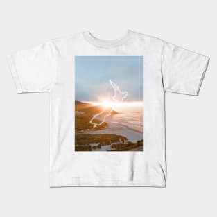 New Zealand Country Map | Luminous Landscapes Kids T-Shirt